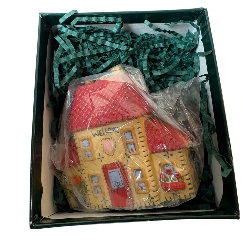 VTG lang ornament Welcome Home Artwork By Ellen Stouffer 1998 Christmas Holiday